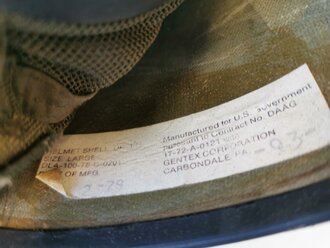 U.S. 1978 dated DH-132 Gentex Combat Vehicle Crewmans Helmet. Uncleaned