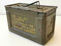 U.S. 1944 dated Cal. 50 Ammunition box, original paint, uncleaned, good condition