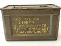 U.S. 1944 dated Cal. 50 Ammunition box, original paint, uncleaned, good condition