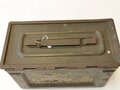 U.S. 1944 dated Cal. 50 Ammunition box, original paint, uncleaned, good condition