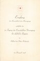 Begleitkarte anläßlich der "5.Tagung der Europäischen Vereinigung für psychsiche Hygiene" am 22. August 1938 in der Hauptstadt der Bewegung München