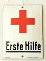 Emailleschild " Erste Hilfe" sehr guter Zustand 10,5 x 14,5cm