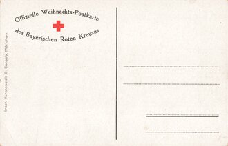 Offizielle Weihnachts-Postkarte des Bayrischen Roten Kreuzes 1914