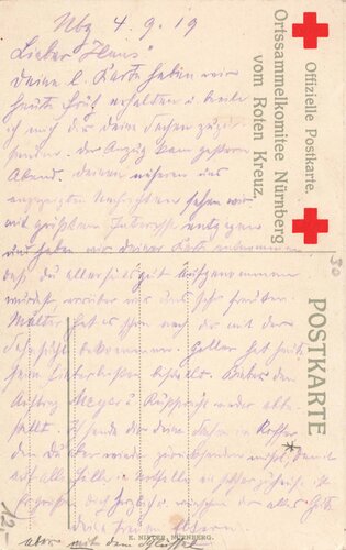 Offizielle Postkarte Ortssammelkomitee Nürnberg vom...