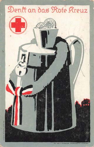 "Denkt an das Rote Kreuz"Künstler...