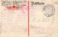 "Der große Sieg" Künstler Postkarte herausgegeben vom Central Comitee der Deutschen Vereine vom Roten Kreuz, RS Klebereste