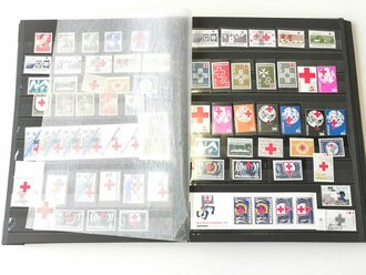 Rotes Kreuz, Sammlung Briefmarken International, ein prall gefülltes DIN A4 Album voll