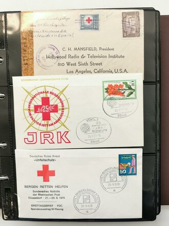 Rotes Kreuz, Sammlung von etwa 90 Ganzsachen zum Thema