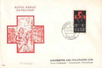 Deutschland nach 1945, Ganzsache Rotes Kreuz Saarland
