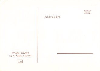 Deutschland nach 1945, Ganzsache Rotes Kreuz Saarland 1955