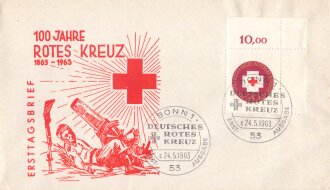 Deutschland nach 1945, Ganzsache 100 Jahre Rotes Kreuz 1963