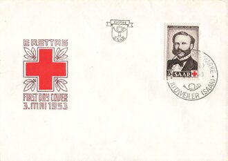 Deutschland nach 1945, Ganzsache Rotes Kreuz Saarland 1953