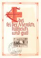 Deutschland nach 1945, Postkarte Rot Kreuz 1956