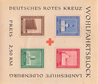 Deutschland nach 1945, Deutsches Rotes Kreuz Landeshilfe Oldenburg, Wohlfahrtsblock