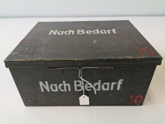Blechkasten für Sanitätskasten der Wehrmacht " nach Bedarf"25 x 19 x 12cm