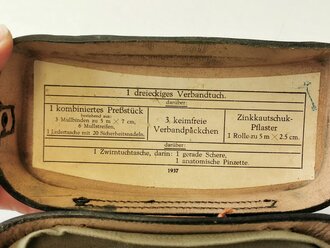 Paar Koppeltaschen für Krankenträger datiert 1937, zusammengehörig