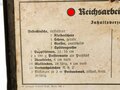 Reichsarbeitsdienst Verbandkasten, Originallack, Feldscherrune auf Spaten