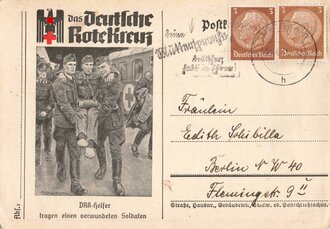 Postkarte Deutsches Rotes Kreuz gelaufen 1941