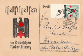 Postkarte Deutsches Rotes Kreuz gelaufen 1941