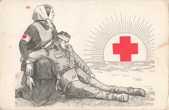 Ansichtskarte "Deutsches Rotes Kreuz", gelaufen 1914