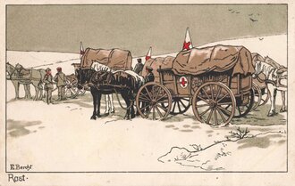 Ansichtskarte "Deutsches Rotes Kreuz" gelaufen 1915