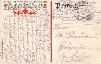 Ansichtskarte "Deutsches Rotes Kreuz" gelaufen 1915