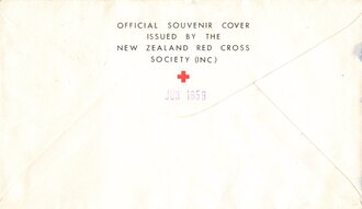 New Zealand, Ganzsache gelaufen 1959 Rot Kreuz