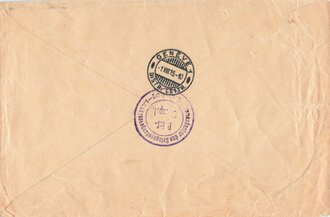 Umschlag von der Kommandantur des Kriegsgefangenenlagers...