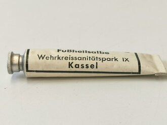 Tube "Fußheilsalbe" Wehrmacht NUR FÜR DEKOZWECKE