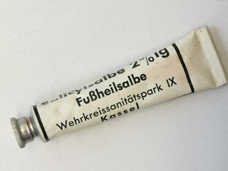 Tube "Fußheilsalbe" Wehrmacht NUR...