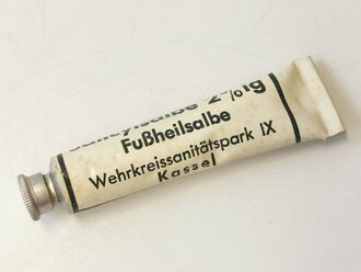 Tube "Fußheilsalbe" Wehrmacht NUR FÜR DEKOZWECKE