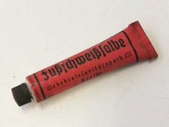 Tube "Fußschweißsalbe" Wehrmacht...