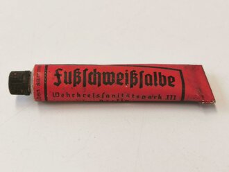 Tube "Fußschweißsalbe" Wehrmacht...