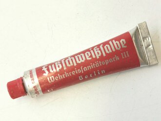 Tube "Fußschweißsalbe" Wehrmacht NUR FÜR DEKOZWECKE