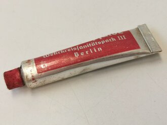 Tube "Fußschweißsalbe" Wehrmacht...