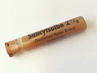 Glasbehältniss "Salicylsalbe" Deutsches Rotes Kreuz NUR FÜR DEKOZWECKE