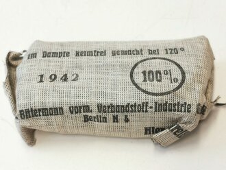 Verbandpäckchen Wehrmacht kleines Modell datiert 1942