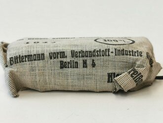 Verbandpäckchen Wehrmacht kleines Modell datiert 1942