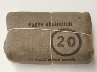 Verbandpäckchen Wehrmacht kleines Modell datiert 1939