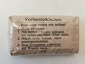 Verbandpäckchen kleines Modell datiert 1944