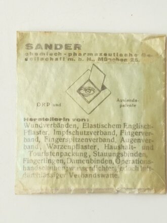 Pack Sanderplast zu 15 Reichspfennig