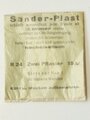 Pack Sanderplast zu 15 Reichspfennig