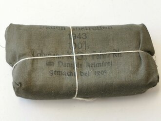 Verbandpäckchen Wehrmacht datiert 1943 , grosses Modell