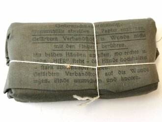 Verbandpäckchen Wehrmacht datiert 1943 , grosses Modell