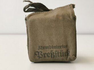 Kombiniertes Preßstück in Hülle, gehört in den Verbandkasten der Wehrmacht