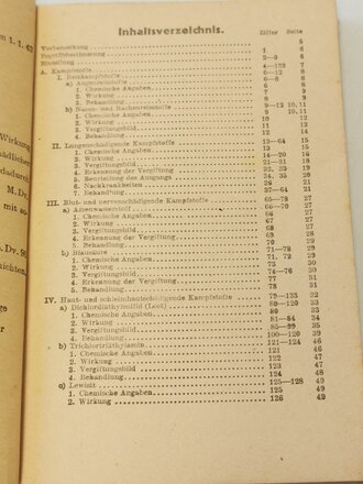 H.Dv.396 " Kampfstoffverletzungen´" vom 1.1.43 mit 105 Seiten