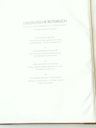 "Das Deutsche Reiterbuch" Copyright 1940, 741...