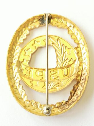 Europäisches Polizei Leistungsabzeichen USPE in gold, Hersteller OLC