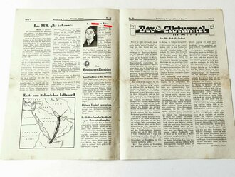 Bordzeitung "Kreuzer Admiral Hipper" 1., Jahrgang, 22. Oktober 1940, Nr. 23