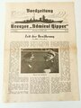 Bordzeitung "Kreuzer Admiral Hipper" 1., Jahrgang, 22. Oktober 1940, Nr. 23